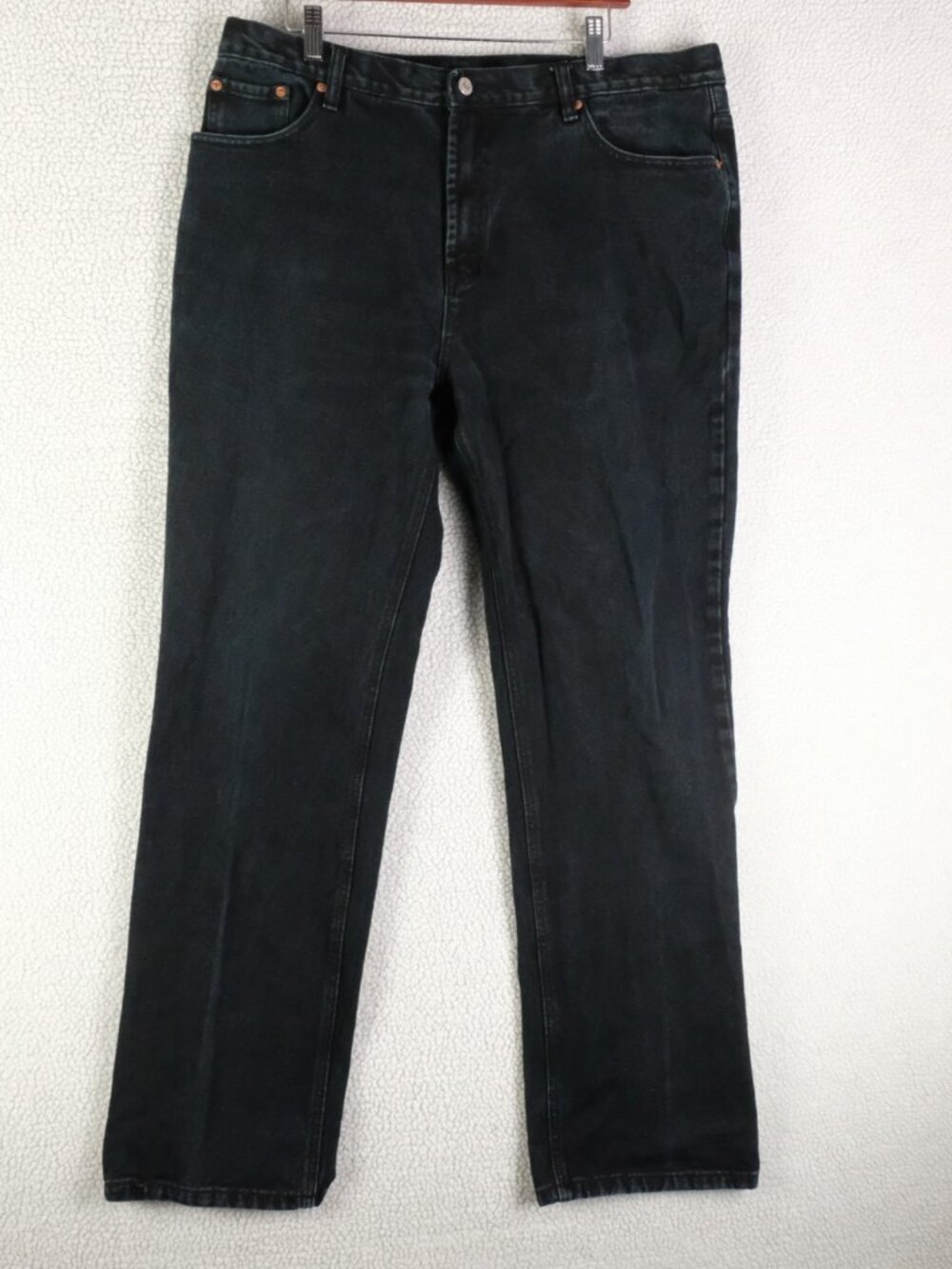Vintage Levis 501 Jeans Mens 38X32 Black Zip Fly 90s made in US Heavy Straight
